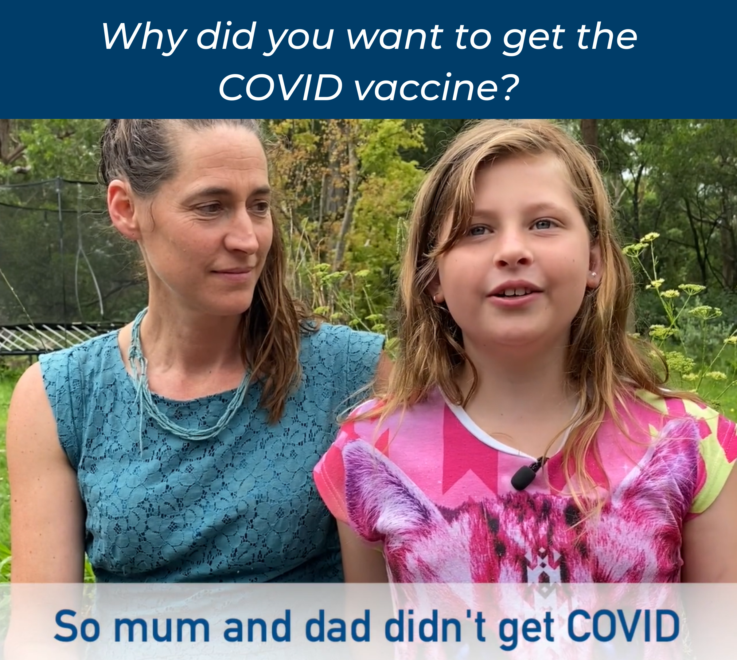 Annie and Harry's paediatric COVID vaccination story