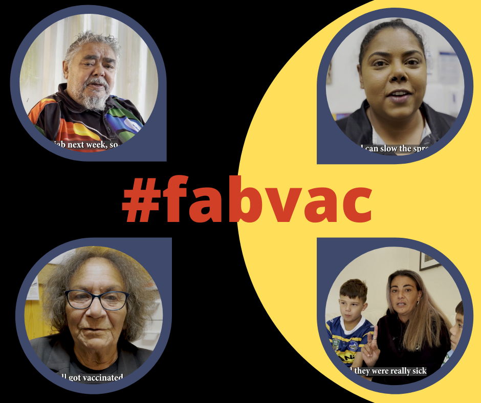 #fabvac campaign highlights need for ongoing COVID vaccine protection for Aboriginal community #fabvac campaign highlights need for ongoing COVID vaccine protection for Aboriginal community