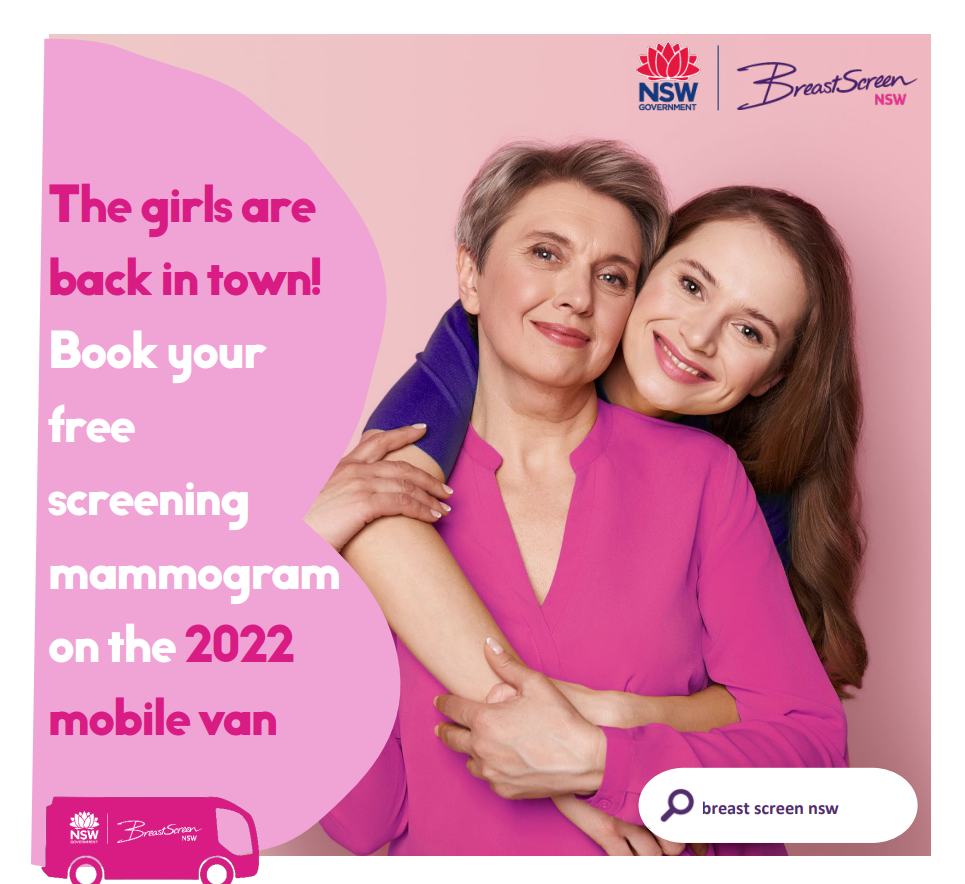 Shoalhaven Mobile Breastscreen Van – book your free breast screen today!