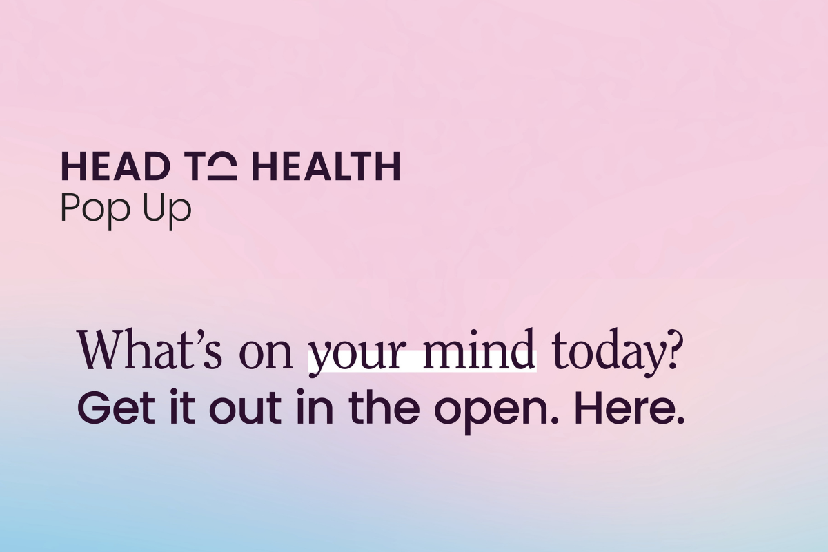 What's on your mind today? Get it out in the open. Here.