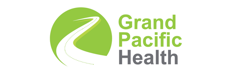 Grand Pacific Health logo, green pathway