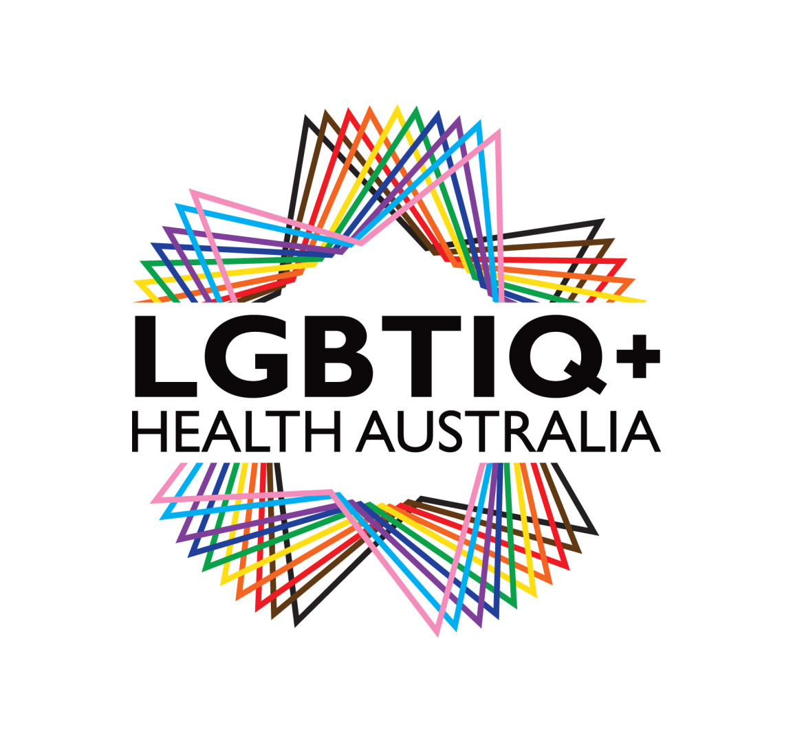 LGBTIQ+ Health Australia logo.