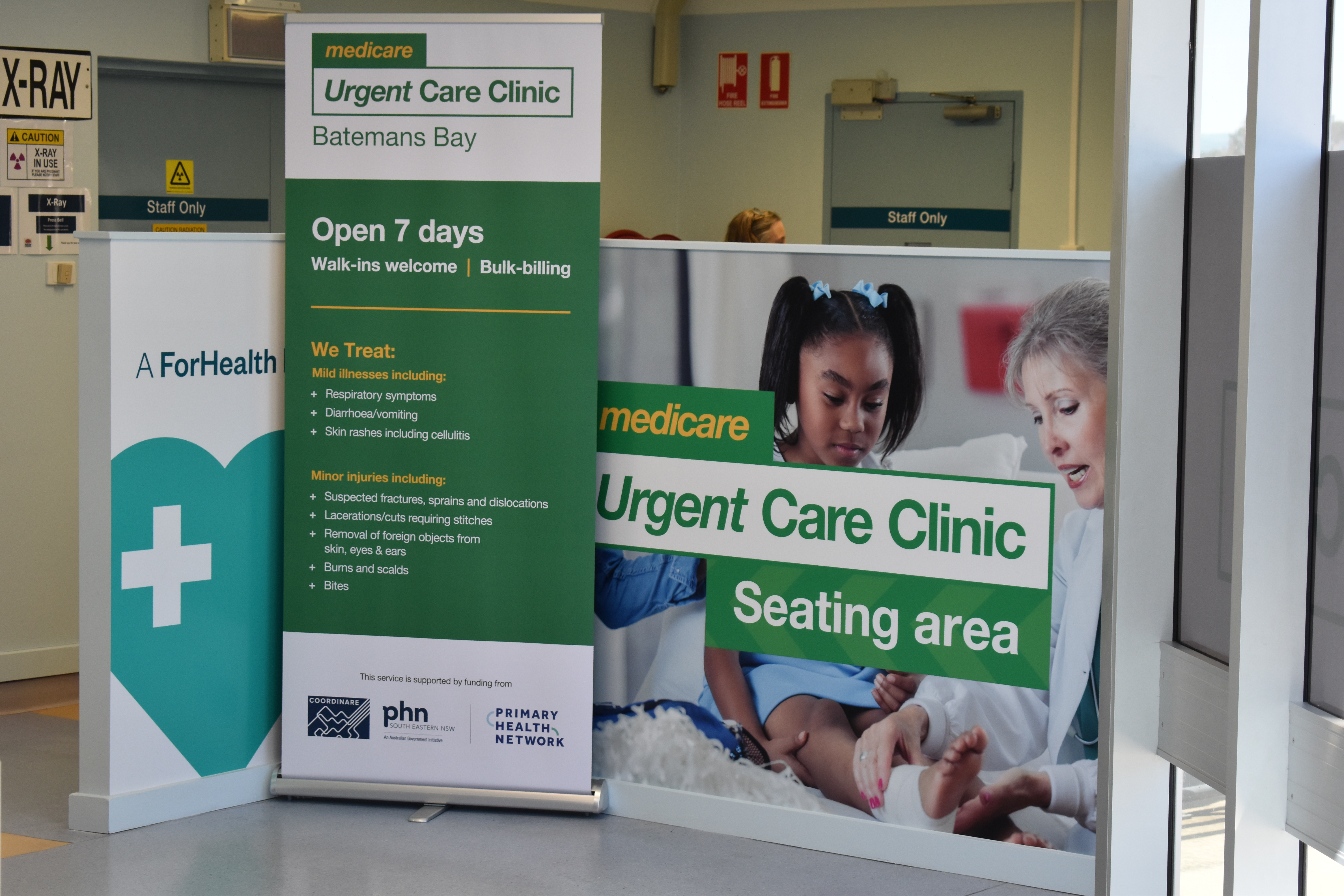 Front counter of the Batemans Bay Medicare Urgent care Clinic
