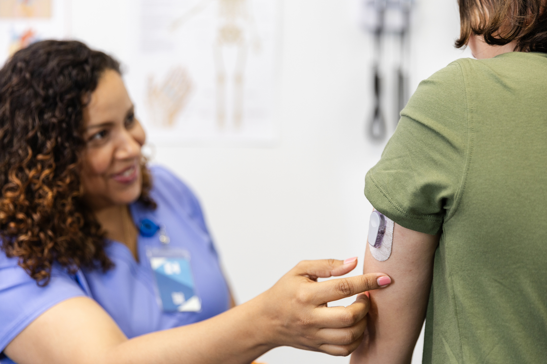 GP nurse speaking with a diabetes patient